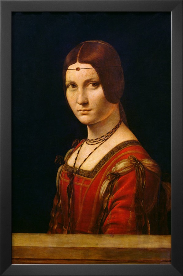 Portrait Of A Lady From The Court Of Milan - Leonardo Da Vinci Painting